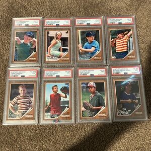 Topps The Sandlot Card Collection 8 cards Graded